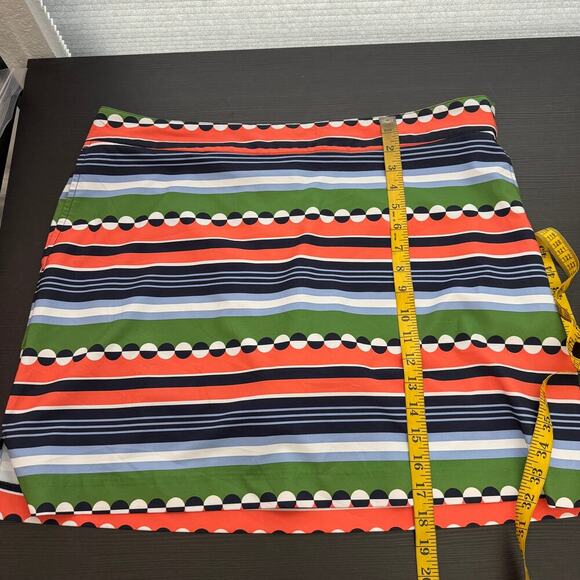 IZOD Golf Women's Striped Skort Size 14 Multicolor Stretch Polyester Blend - Picture 11 of 13